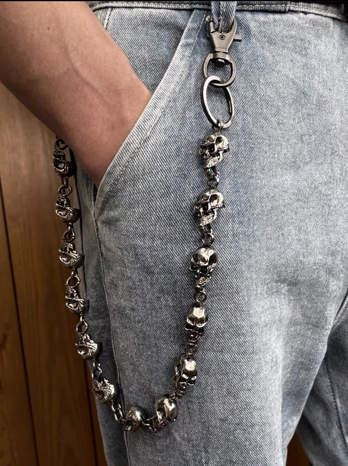 Skull wallet chain